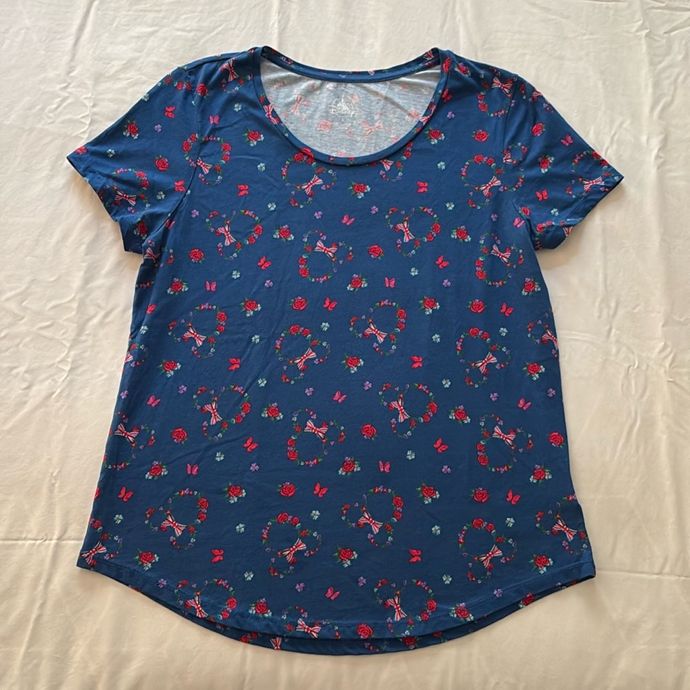 DISNEY Epcot Mickey UK Pavilion Floral Top